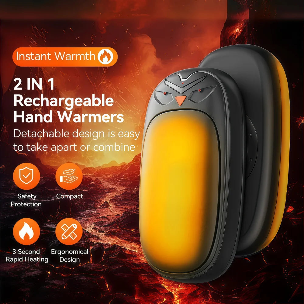 2-In-1 Rechargeable Hand Warmers - Pocket Size